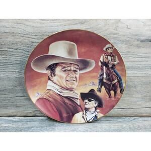 1987 John Wayne The Duke Commemorative Plate by Glenice